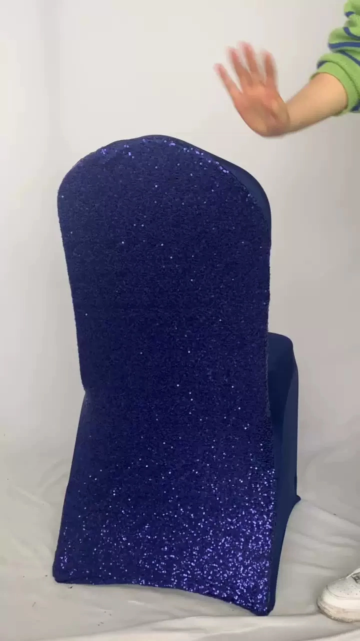 Velvet Fabric Soft Washable Spandex Stretch Dining Chair Seat Covers for Chairs