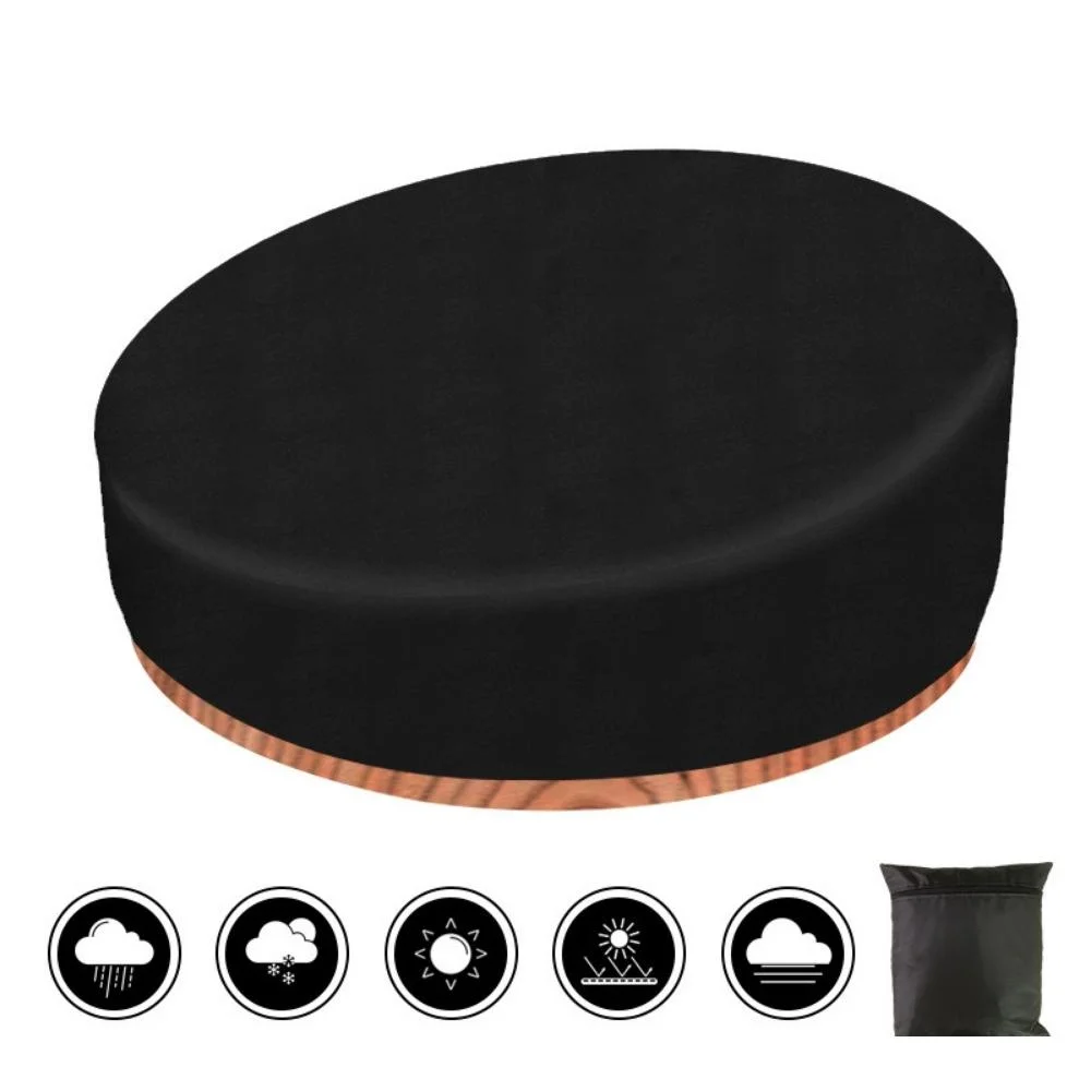 Waterproof Heavy Duty Round Furniture Cover Outdoor Sofa Chair Daybed Cover Garden Patio Wyz20042