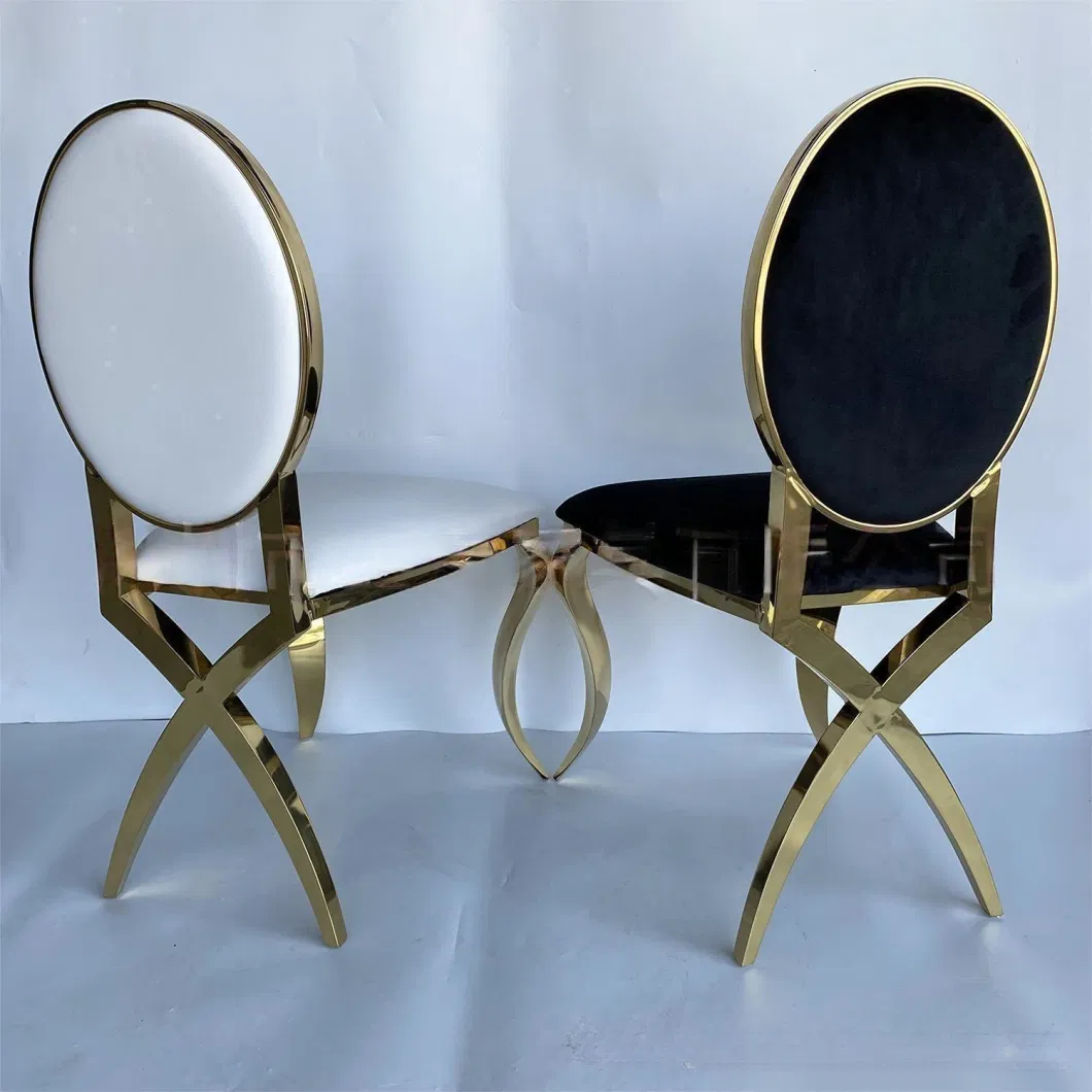 Chairs for Dining Room Modern Gold Golden Wedding Chiavari Chair Stainless Steel Wedding Event Chair (SDC13-R)