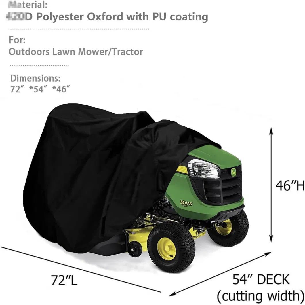 Riding Lawn Mower Cover Waterproof Garden Machine Cover Fits Decks up to 54&quot;