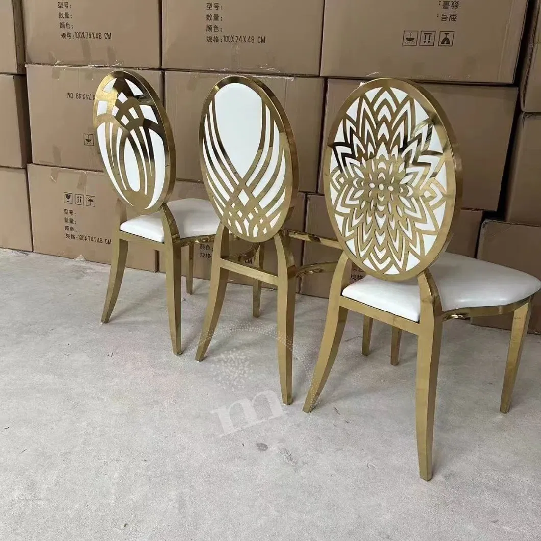 Chairs for Dining Room Modern Gold Golden Wedding Chiavari Chair Stainless Steel Wedding Event Chair (SDC13-R)