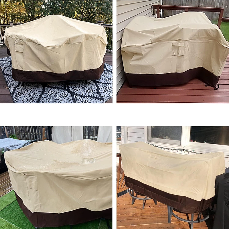 Outdoor Circular Furniture Waterproof Cover, Courtyard Terrace Round Table Chair Dust Protection Cover