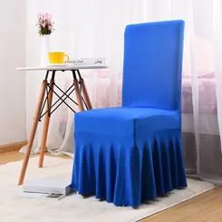 Fancy Spandex Wedding Chair Covers Banquet and Party Chair Decoration with Skirt