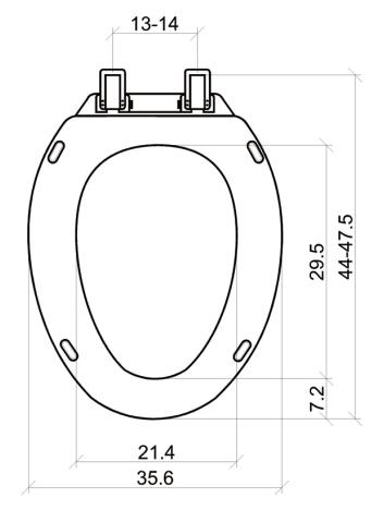 V Shape Good Price Soft-Closing Super Thin Toilet Seat Cover