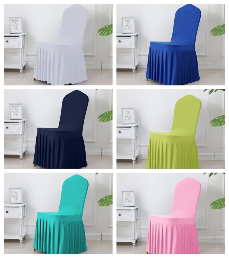 Green Christmas Chair Covers Washable Polyester Spandex Elastic Stretch Chair Cover Party Wedding Banquet Dining Event Chair Covers