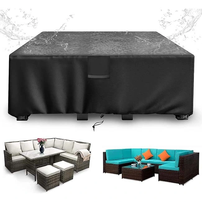 Outdoor Garden Tables and Chairs, Waterproof Oxford Cloth Folding Cover, UV Resistant Furniture Cover