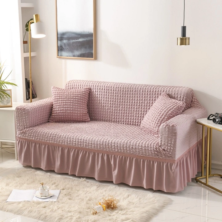2021 Best Selling Elastic Stretchable Sofa Cover, 3 Seater Protective Skirt Slipcover Sofa Cover