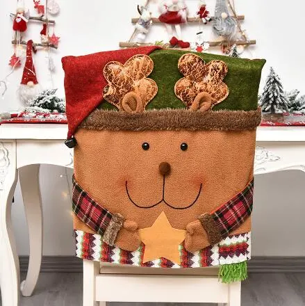 Christmas Decorative Doll Chair Cover