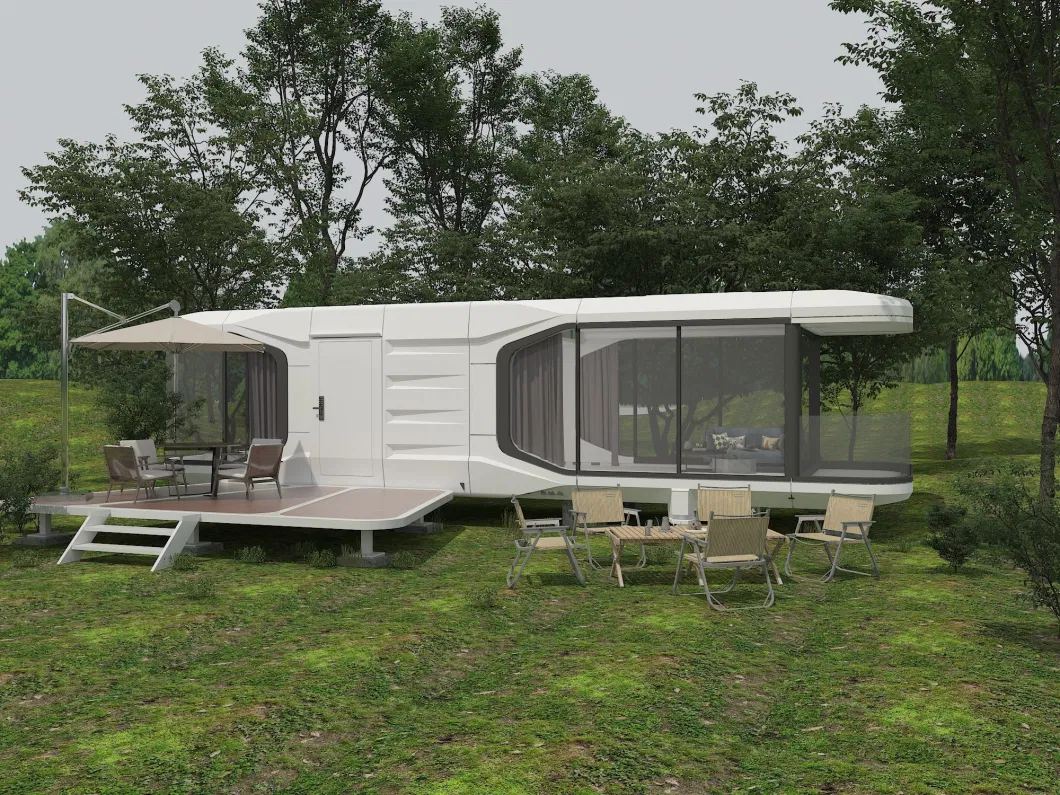 Luxury Movable Portable Capsule House Hotel Modular House 2 Bedroom Tiny Home