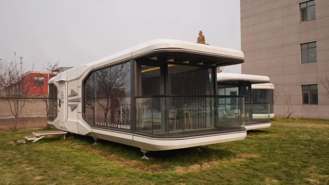 Luxury Movable Portable Capsule House Hotel Modular House 2 Bedroom Tiny Home