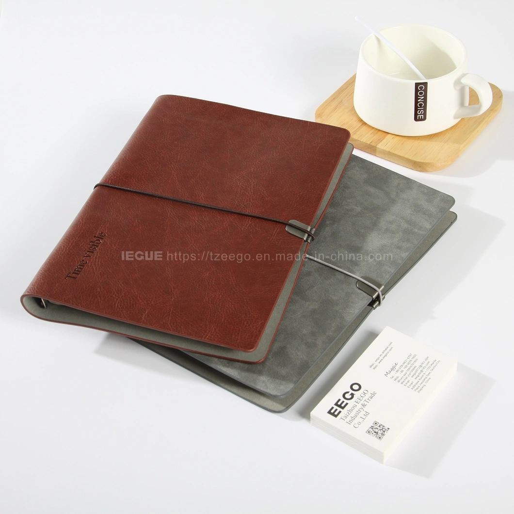 2023 Planner Custom Loose Leaf PU Leather Notebook Personalized Leather Notebook Cover