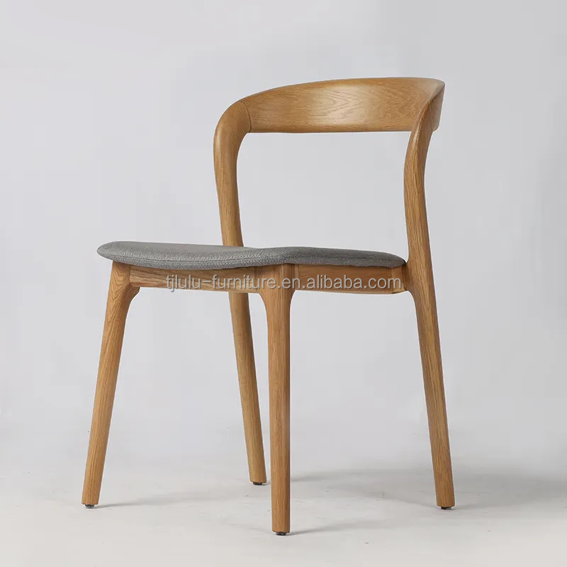 New Design Modern Nordic Style Cover Room Solid Wood Dining Chair
