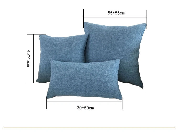 Ivory Sofa Cushion Cover Solid Basic 30X50cm 40X40cm 45X45cm 50X50cm 60X60cm Home Deactivate Throw Pillow Cover for Chair Car