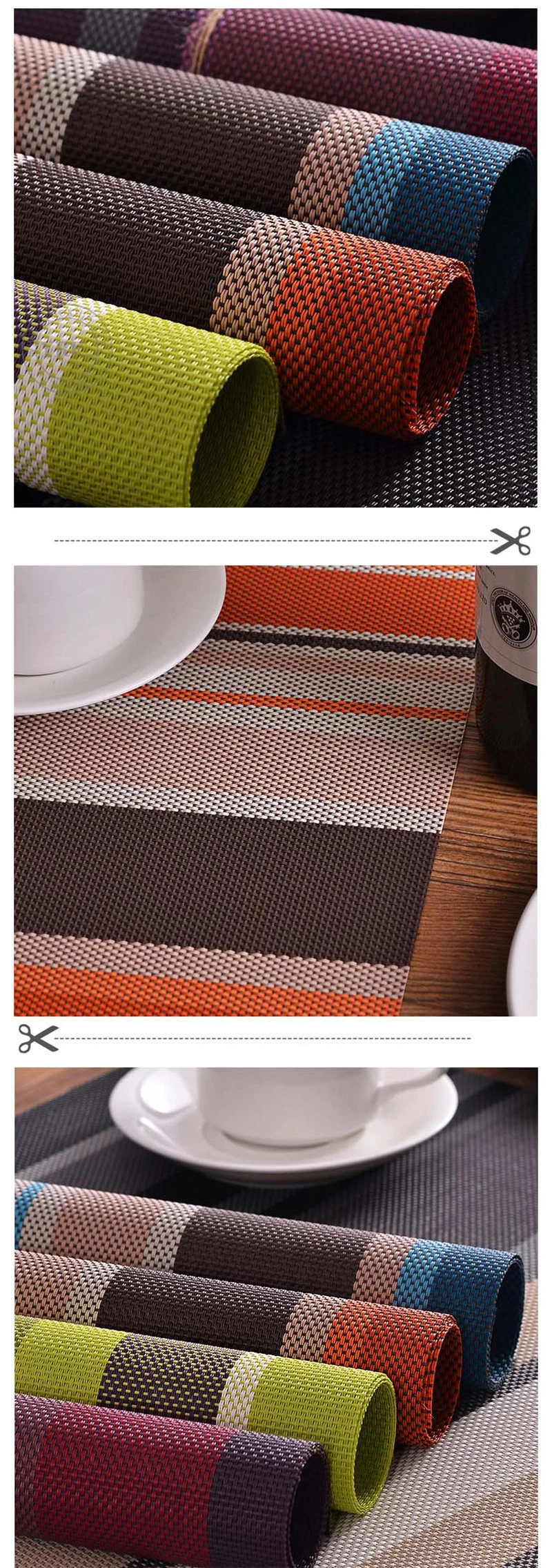 Yrf Wholesale High Quality Custom Placemat Printing Indoor Kitchen Table Cloth Mat