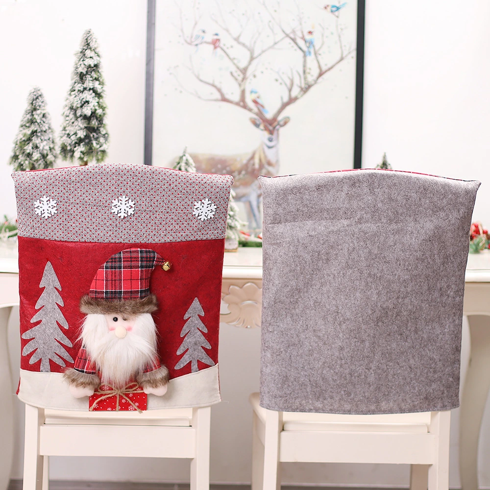 New Imitation Leather Three-Dimensional Cartoon Doll Chair Cover Santa Claus Table and Chair Cover