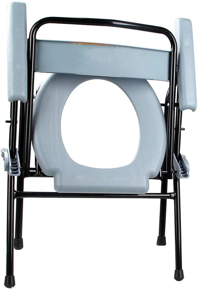 Height Adjustable Commode Without Wheels Chair