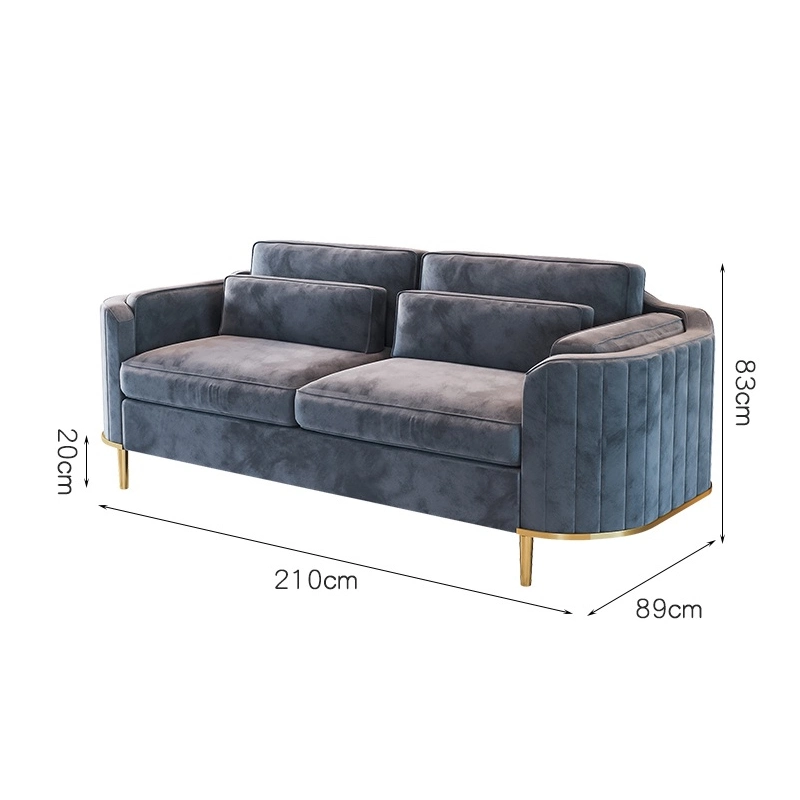 Wholesale China Manufacturer Living Room Furniture Washable L Shaped Single Seater Fabric Cover Sofa