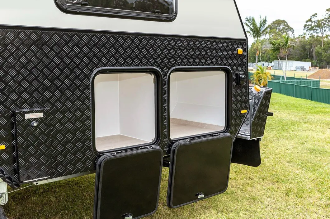 Customizable Hybrid Static Caravans Waterproof Travel Trailer RV Cover Travel Trailer Windows