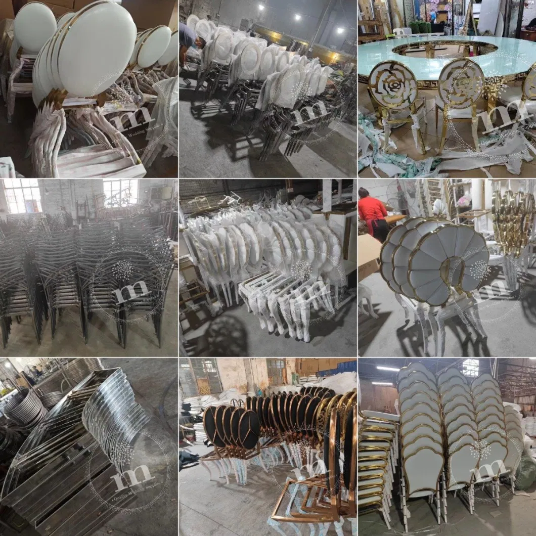 Chairs for Dining Room Modern Gold Golden Wedding Chiavari Chair Stainless Steel Wedding Event Chair (SDC13-R)