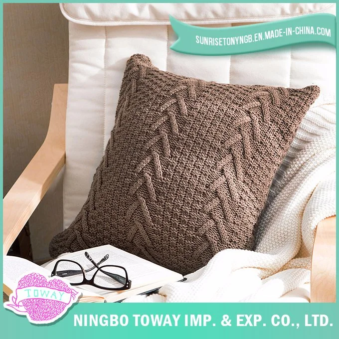 Sofa Cushion Braided Chunky Knitting Decorative Custom Throw Pillow Cover