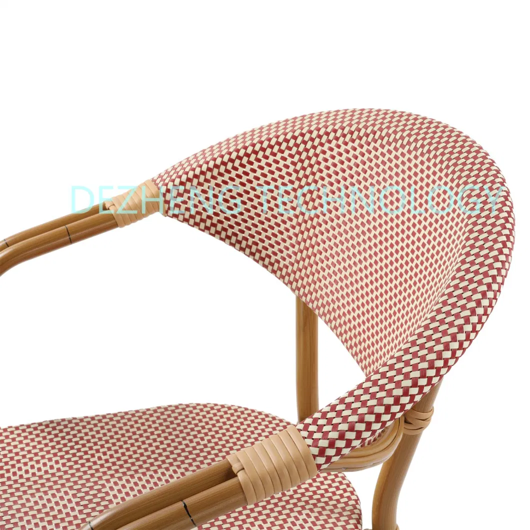 Designer Washable Portable Outdoor Nordic Rattan Stacking Dining Chair