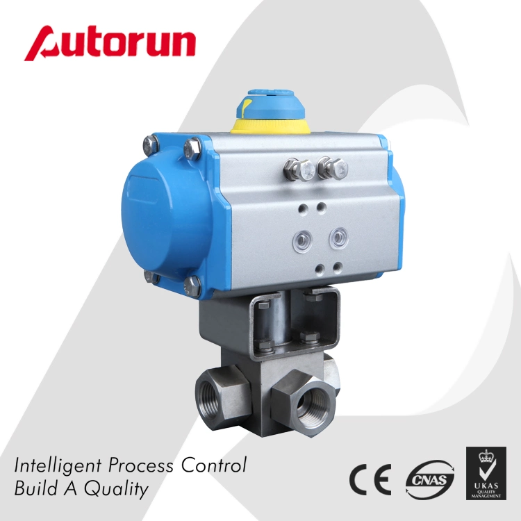 China Factory Pneumatic Actuated High Temperature Ball Valve