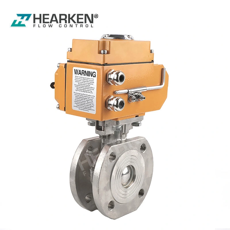 Hot Sale Electric Actuator Electric Actuator Italy Ball Valve Stainless Steel Wafer Type Quarter Turn Electric Actuator on-off and Modulating