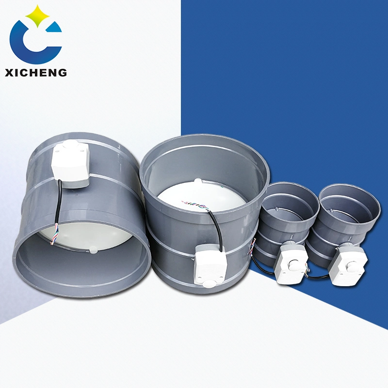 PP/PVC Plastic Electric Airflow Control Valve with Actuator