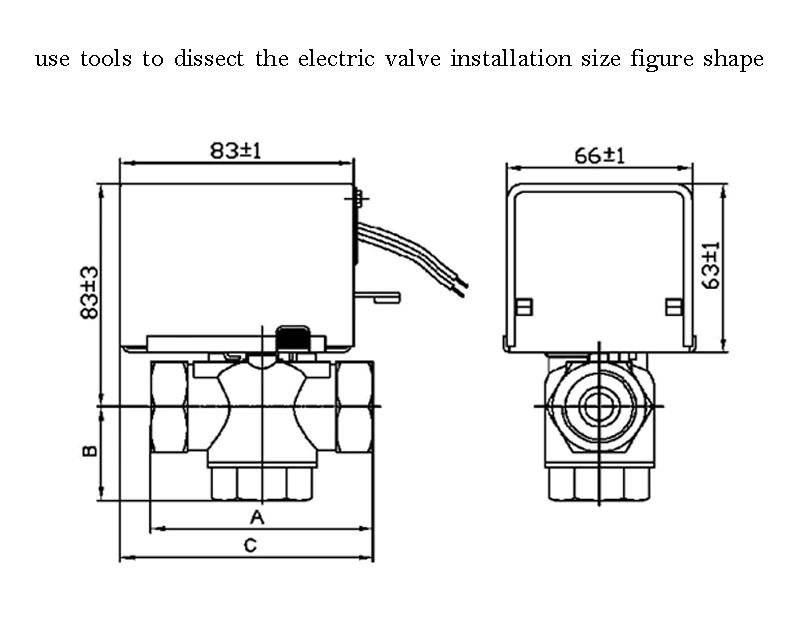 Winvall 2 Way 1/2&prime;&prime; Motorized Zone Valve Electric Actuator Control Spring Return Thermostat Ball Valve