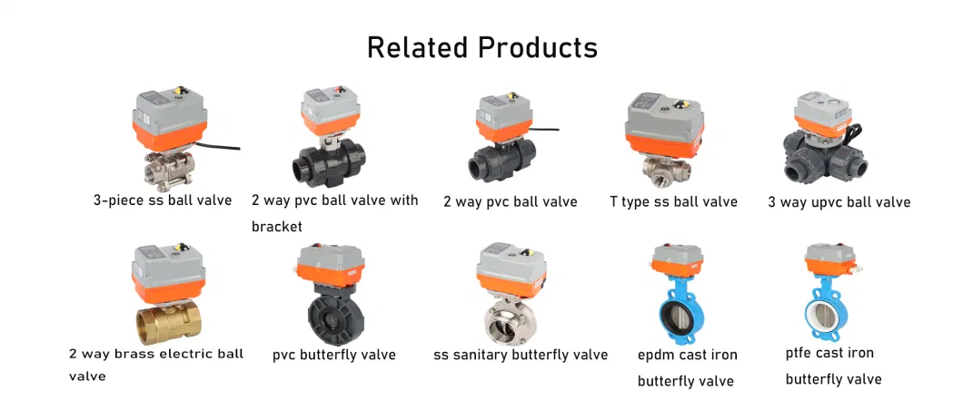 4-20mA 220V AC Control Water Treatment Valve Electric Actuated Ball Valve High Pressure 3 Way Ball Valve Stainless Steel