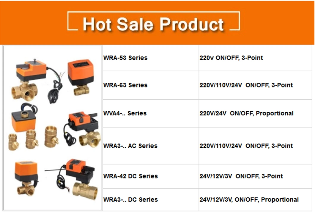 Winvall Electric Actuator on/off Control Stainless Steel Motorised Valve