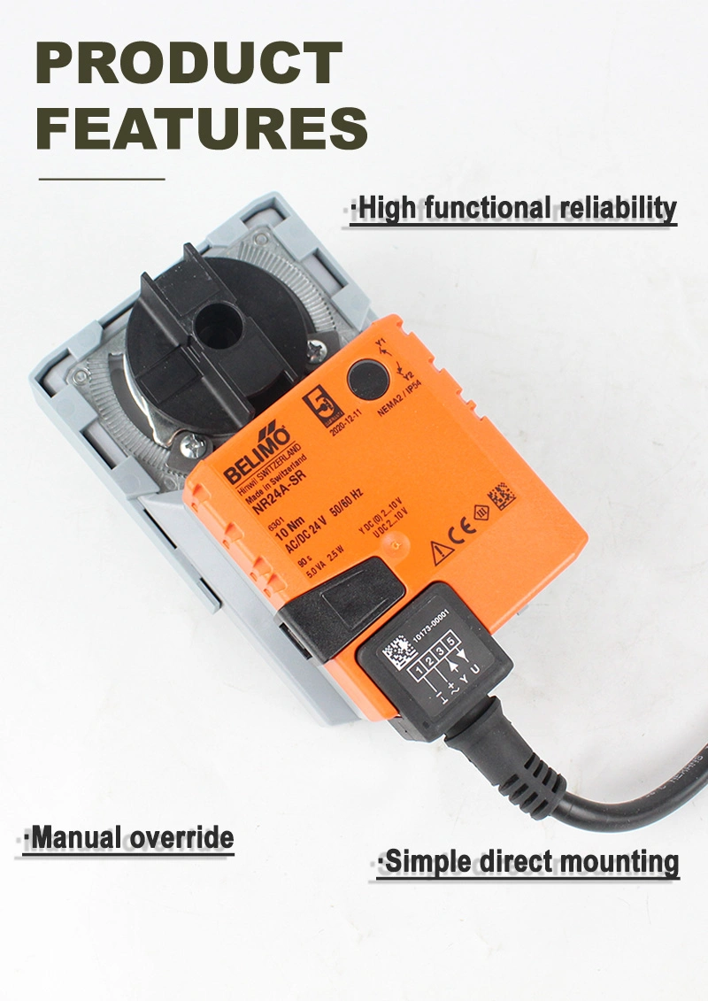 Belimo Nr24A-Sz AC24V DC24V Modulating Rotary Actuator for Ball Valves