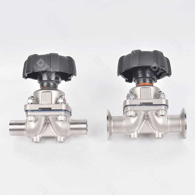 Tank Bottom Ss Valve Manual Pneumatic Sanitary Diaphragm Control Valve