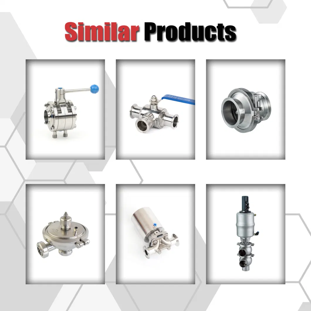 Stainless Steel Sanitary Pressure Control Pneumatic Flow Control Valve