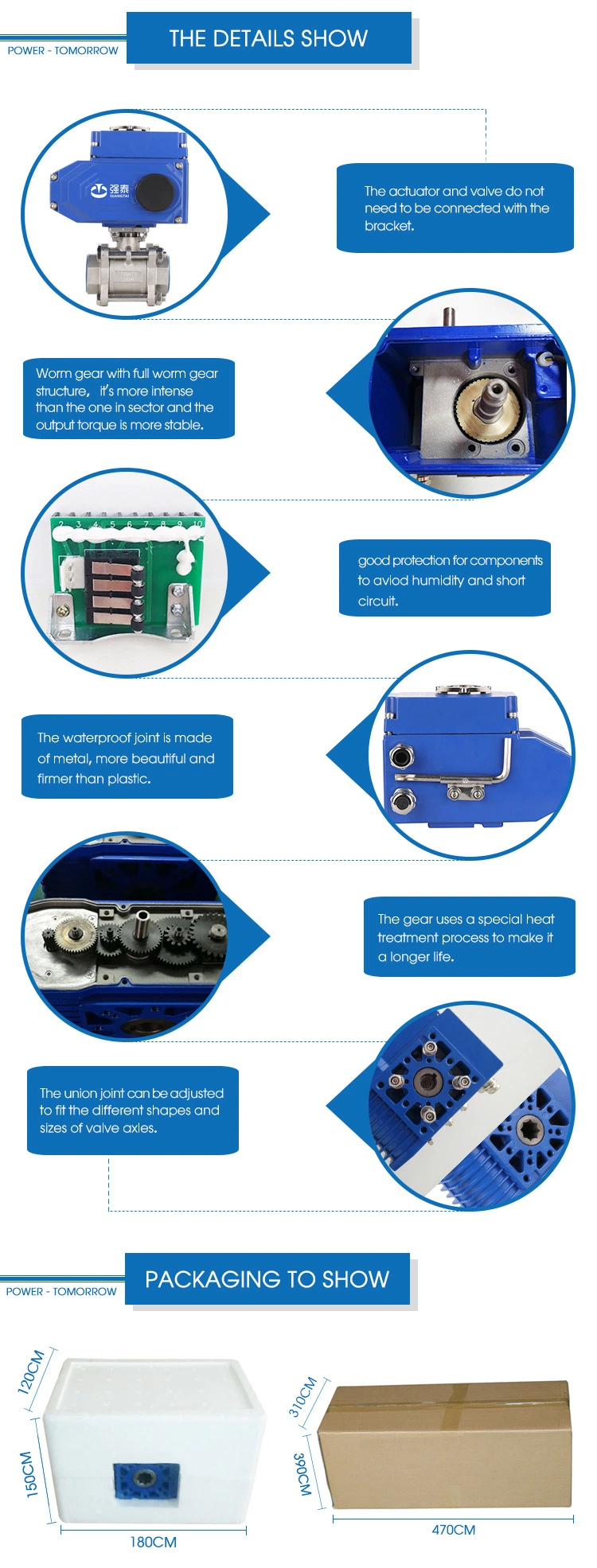 Outdoor Oil Industry on-off Type Electric Valve Actuator for Water/Base