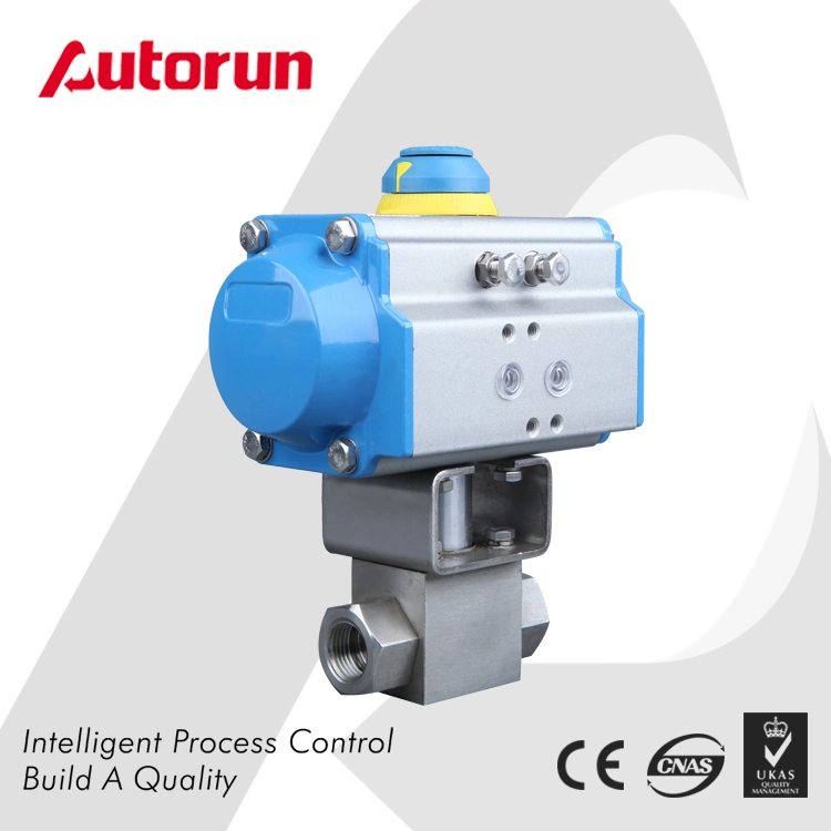 China Factory Pneumatic Actuated High Temperature Ball Valve