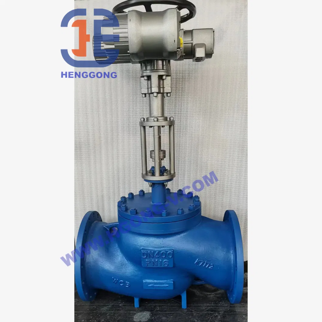 API/DIN Carbon Steel 304 316 Automatic Pneumatic Pressure Control Valve with Actuator and Positioner Regulate Valve
