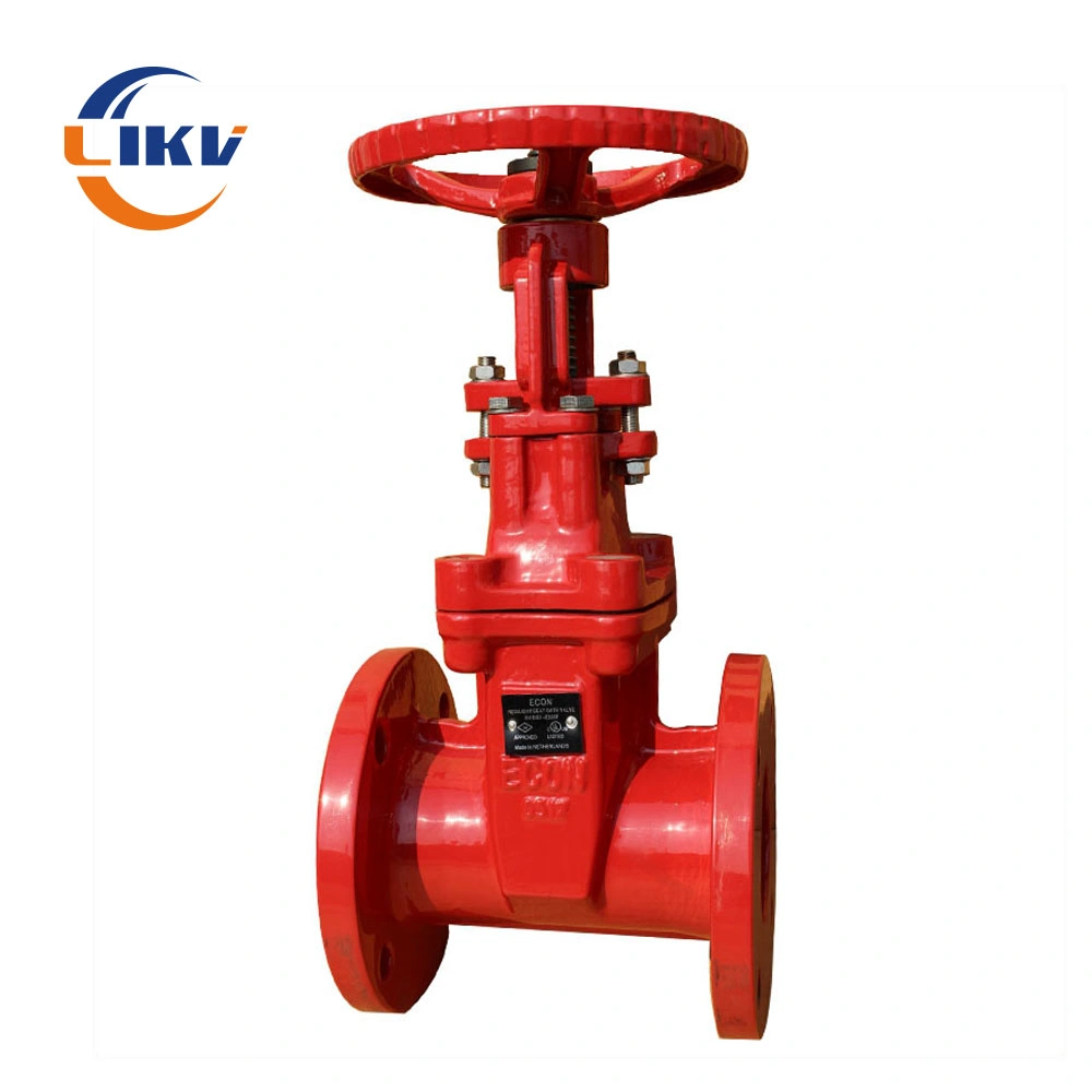 BS5163 Gate Valve Ductile Iron Double Flange Non Rising Stem Resilient Seated Gate Valve Handwheel Gearbox Actuator Operation