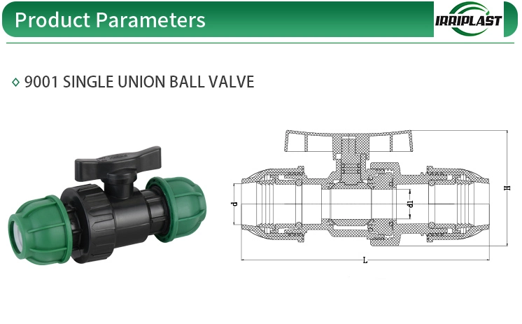 Motorized Water Supply System PP Compression Ball Valve for Conveyance