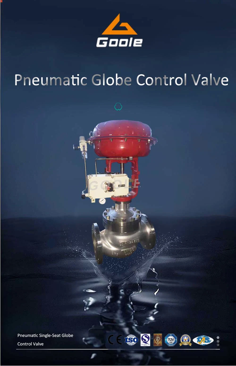 Low Temperature Pneumatic Globe Control Valve / with Extended Stem