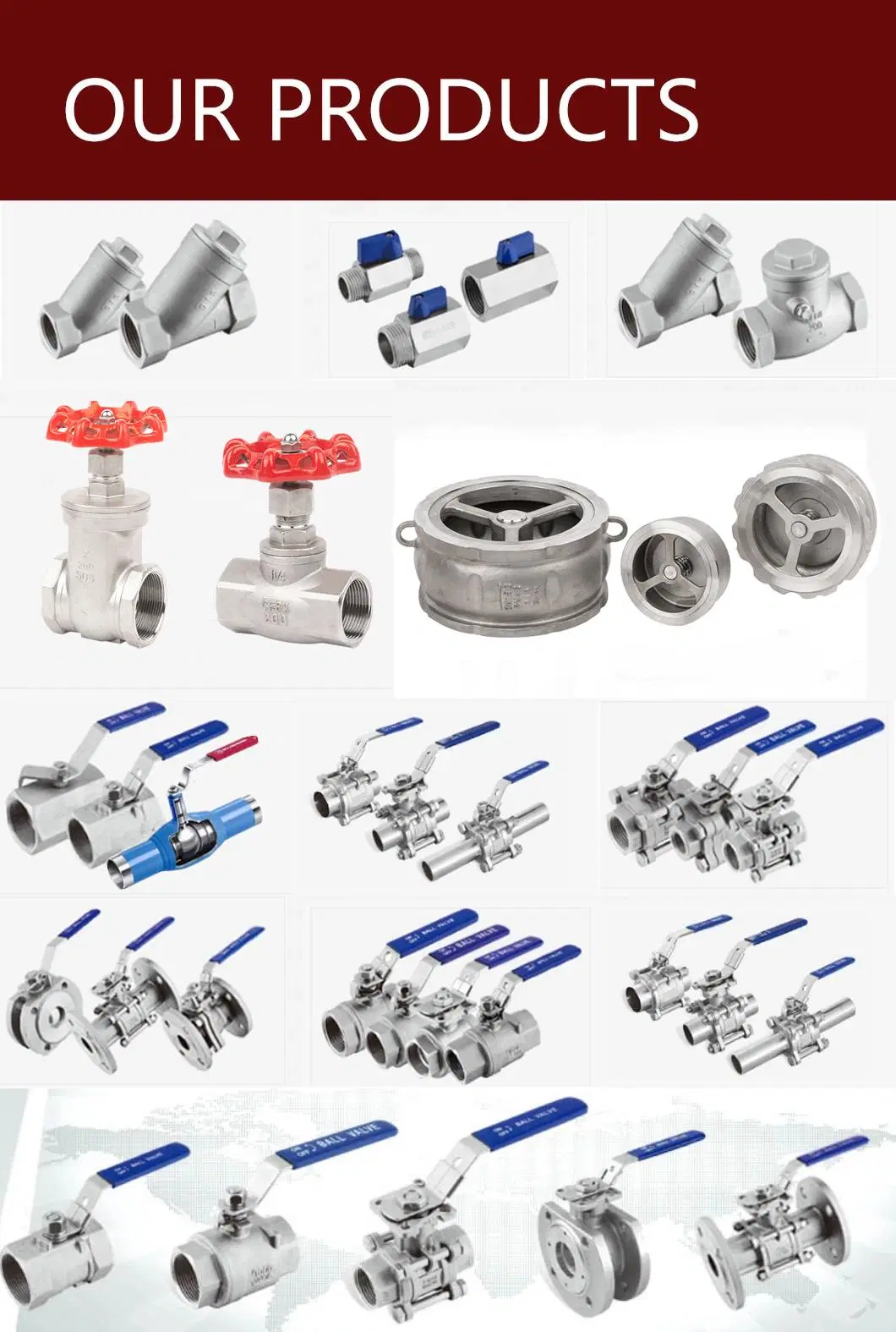 Investment Casted 2PC JIS/ANSI Flanged Stainless Steel SS304/SS316 Pneumatic Actuated Industrial Valve, Gate/Check/Water/ Globe/Ball Valve 10K 20K