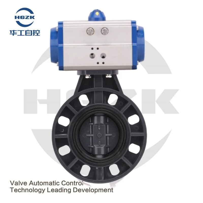 Ball Butterfly Type Air Drive Pneumatic Actuated Valves