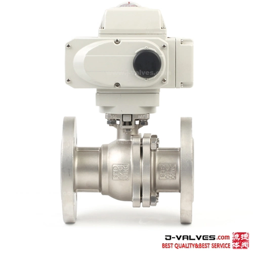 Stainless Steel CF8/CF8m Full Bore Floating Flange Type Pneumatic Actuated Ball Valve