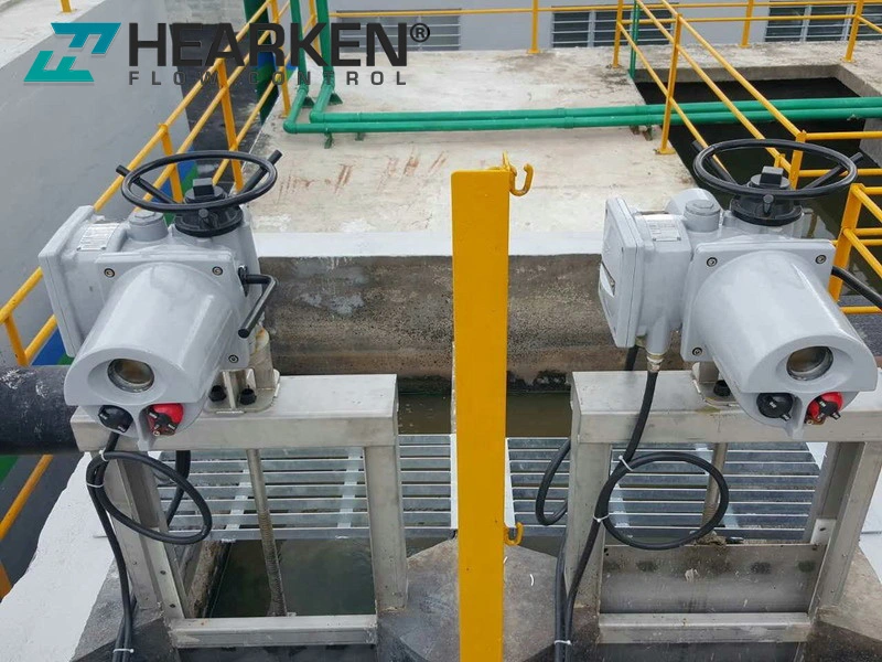 Hearkenflow Electric Actuator Hmt Series Multi Turn Electric Actuator on-off or Modulating