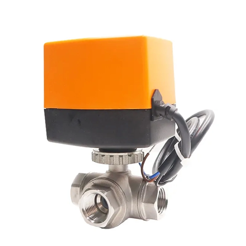 12VDC Electric Actuated Motorized SS304 Ball Valves for Drinking Water