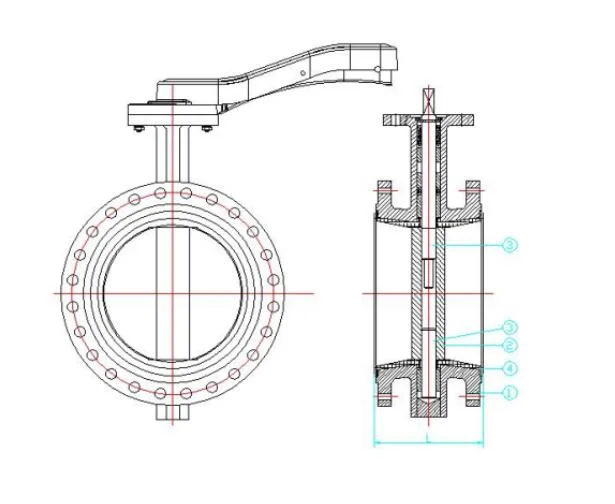Soft Sealing Flange Butterfly Valve Electric Motorized Actuated