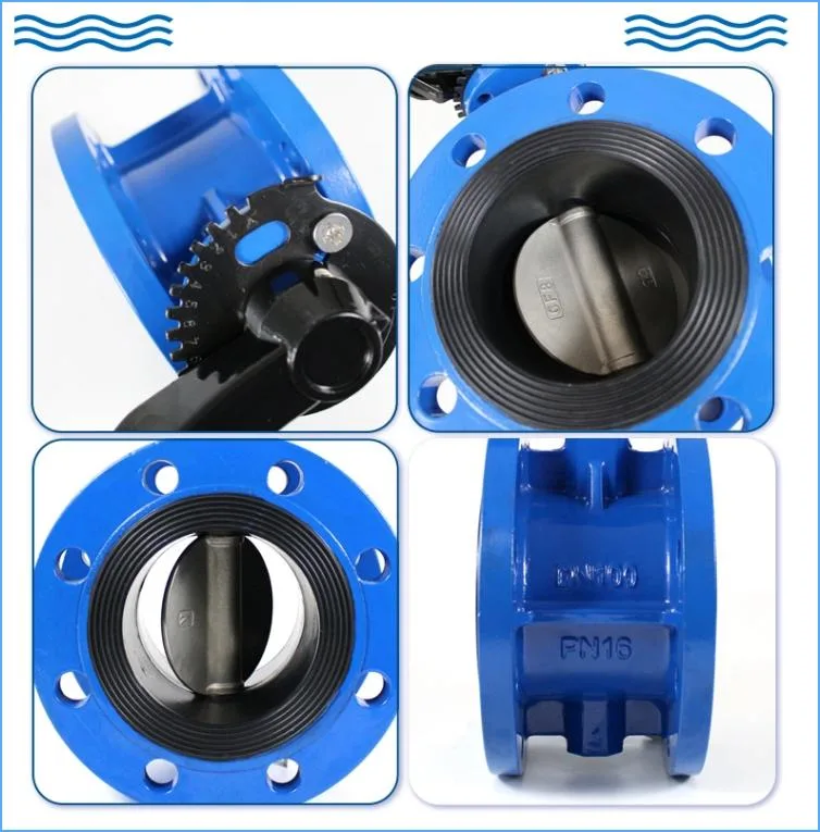 Electric Motorized Actuator Water Control Flange Type Butterfly Valve