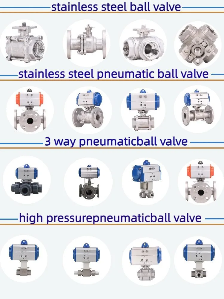 DN100 Pneumatic SS304 Ultra-Thin Ball Valve Pneumatic Actuated Thread Flanged Ball Valve