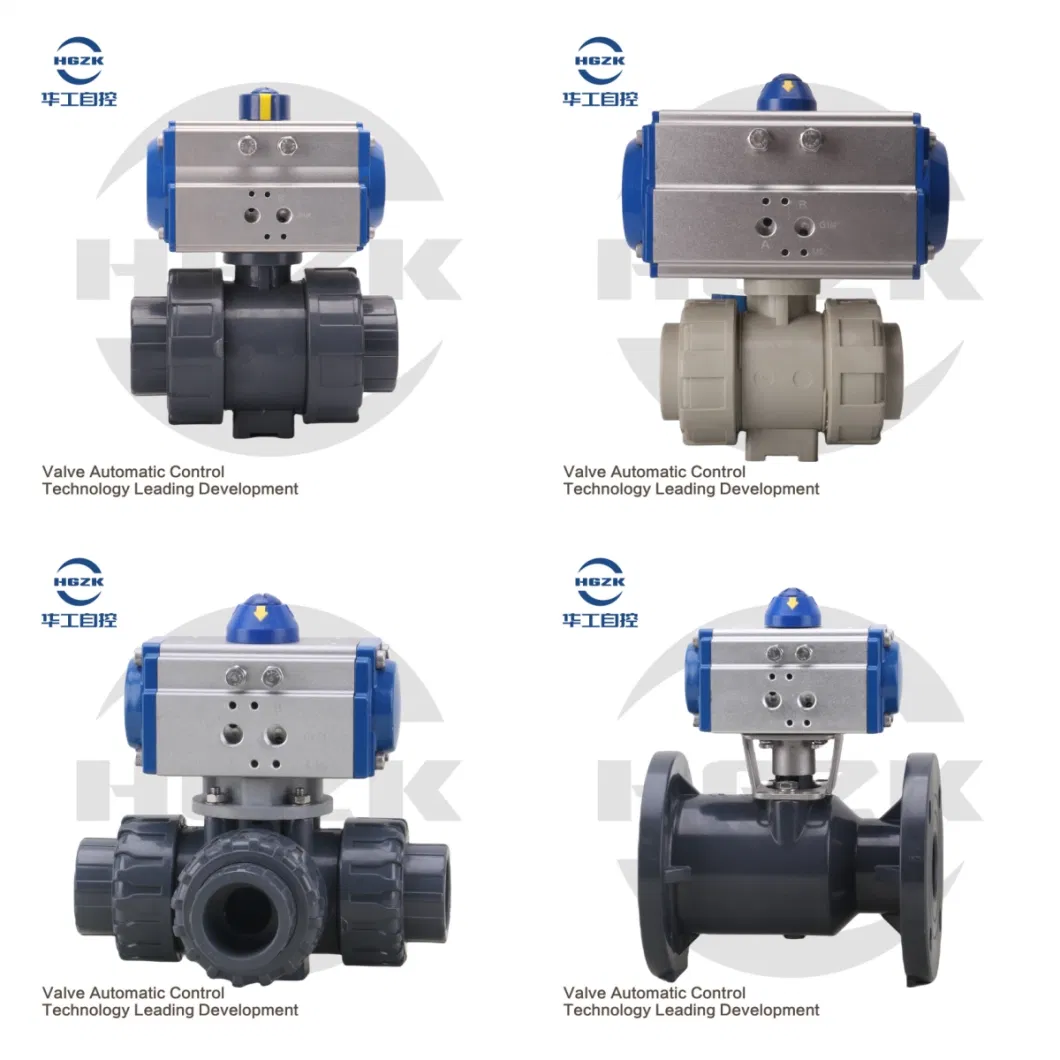 Ball Butterfly Type Air Drive Pneumatic Actuated Valves