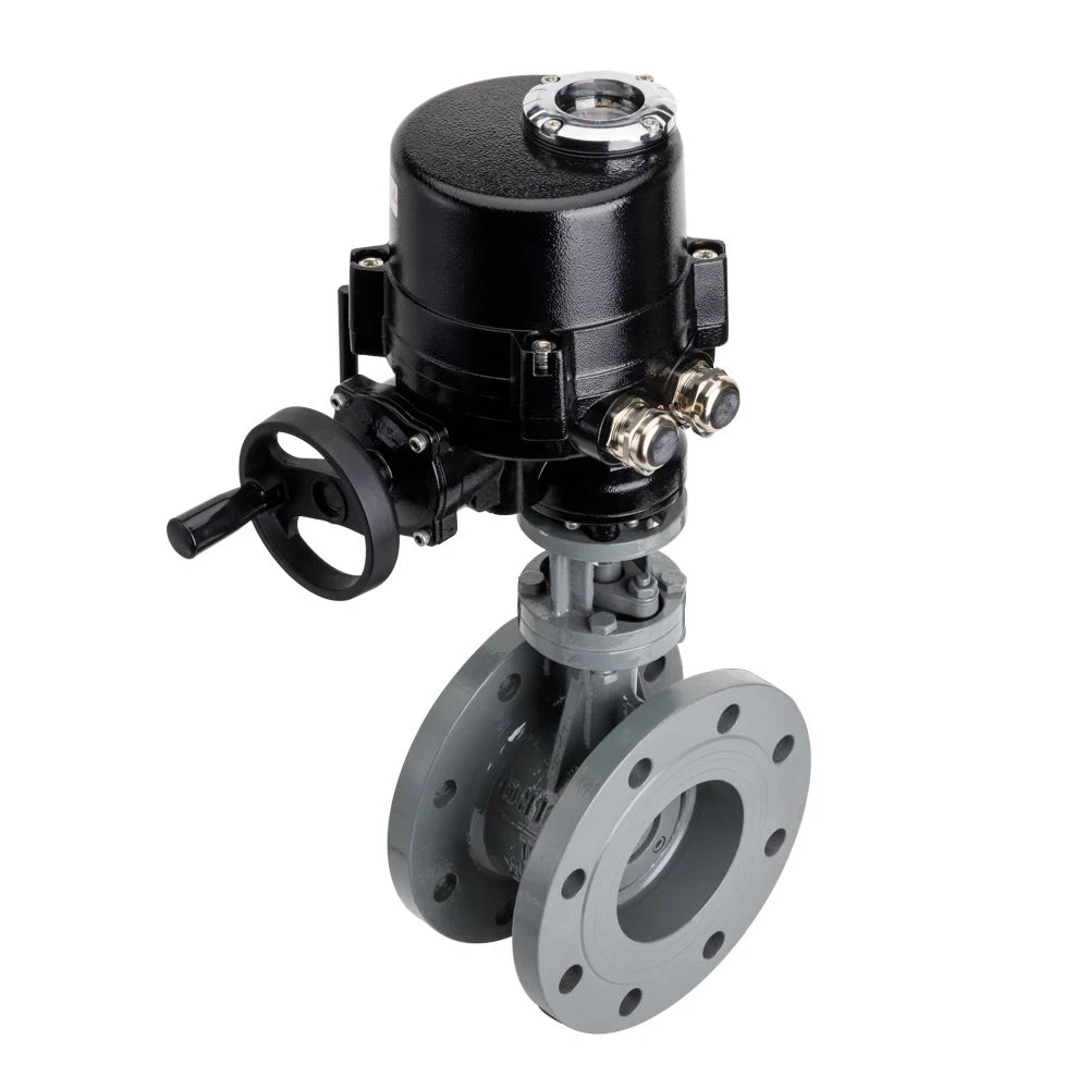 Lq1-10 Motorized Actuator for DN100 2inch Cast Steel Ventilated Flange Butterfly Valve